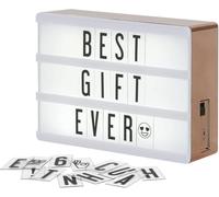 My Cinema Lightbox - Rose Gold Light Box, 4x6 inches - Micro LED Marquee light box for kids with 100 Letters, Numbers and Emojis - DIY Mini Sign, with Matching Braided Rose Gold USB Cable