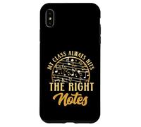 My Class Always Hits The Right Notes Music Teacher Case for iPhone XS Max