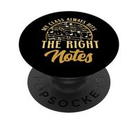 My Class Always Hits The Right Notes Music Teacher PopSockets Adhesive PopGrip