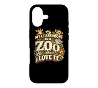 My Classroom is a Zoo Teacher Funny Teaching School Gift Case for iPhone 17