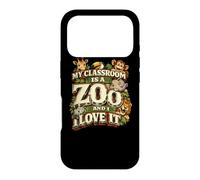 My Classroom is a Zoo Teacher Funny Teaching School Gift Case for iPhone 17 Pro