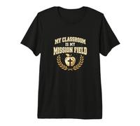 My Classroom is My Mission Field Christian Teacher Jesus Premium T-Shirt
