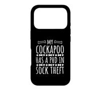 My Cockapoo Has A PhD In Sock Theft Dog Owner Joke Case for iPhone 17 Pro