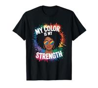 My Color is My Strength Afro Art T-Shirt