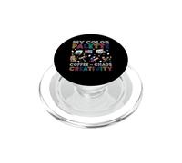 My Color Palette Coffee Chaos Creativity Art Teacher PopSockets PopGrip for MagSafe
