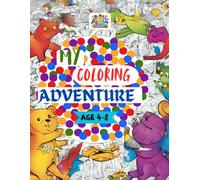 MY COLORING ADVENTURE: Fun and Creative Coloring Book for Kids Ages 4-8 | 70+ Single-Sided Pages with Animals, Vehicles, Objects & Fantasy Scenes | Great Gift for Boys and Girls
