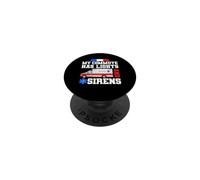 My Commute Has Lights And Sirens Ambulance Driver EMT PopSockets Adhesive PopGrip