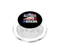 My Commute Has Lights And Sirens Ambulance Driver EMT PopSockets PopGrip for MagSafe
