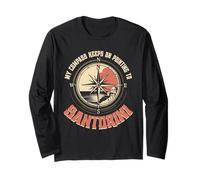 My Compass Keeps On Pointing to Santorini Long Sleeve T-Shirt