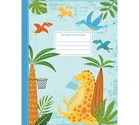 My composition notebook: writing journal for boys - wide ruled line paper - dinosaur - 120 pages - 7,44 x 9,69 inch