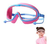 My Cool Summer Goggles, 2025 New 180° Panoramic & Anti-Fog Lenses, Leak-Proof Silicone Frame, One-Piece Earplug Design, Easy Side-Adjustment System (Adult Blue Pink)