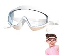 My Cool Summer Goggles, 2025 New 180° Panoramic & Anti-Fog Lenses, Leak-Proof Silicone Frame, One-Piece Earplug Design, Easy Side-Adjustment System (Children's white)
