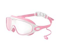 My Cool Summer Goggles, Mycoolsummer Goggles, 2026 New 180° Wide View HD Large Frame Anti Fog No Leaking Swim Glasses with Ear Plugs Attached(L)