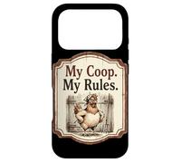 My Coop My Rules Chicken Coop Humor Farmhouse Case for iPhone 17 Pro