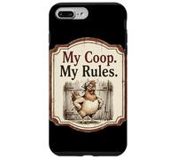 My Coop My Rules Chicken Coop Humor Farmhouse Case for iPhone 7 Plus/8 Plus