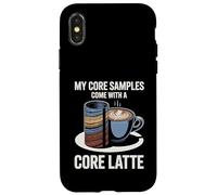 My Core Samples Come With A Core Latte Rock Humor Case for iPhone X/XS