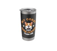 My Corgi Has More Friends Than Me Stainless Steel Insulated Tumbler