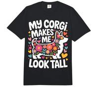 My Corgi Makes Me Look Tall Comfort Colors Adult Heavyweight T-Shirt