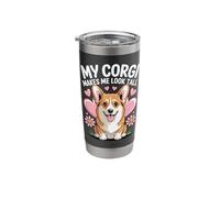 My Corgi Makes Me Look Tall Stainless Steel Insulated Tumbler