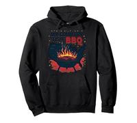 My Country 'Tis Of Bbq Pullover Hoodie, Adult Unisex, Black, XL