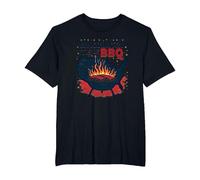 My Country 'Tis of BBQ T-Shirt, Men's Big and Tall, Black, 3X Tall