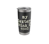 My Cow Thinks I'm Cool - Cow Dad Mom Dexter Cattle Stainless Steel Insulated Tumbler