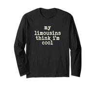 My Cow Thinks I'm Cool - Cow Dad Mom Limousin Cattle Long Sleeve T-Shirt