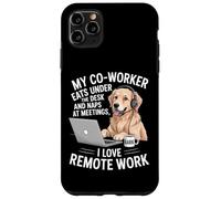 My Coworker Eats Under The Desk Funny Dog Remote Worker Case for iPhone 11 Pro Max