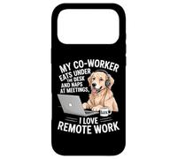 My Coworker Eats Under The Desk Funny Dog Remote Worker Case for iPhone 17 Pro Max