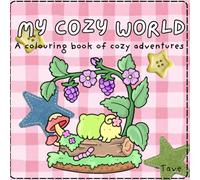 My cozy world: Simple and cute animal colouring book