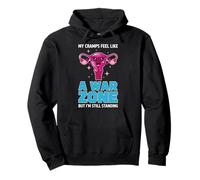 My Cramps Feel Like A War Zone Feminist Offensive Humor Pullover Hoodie