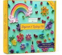 MY CREATIVE CAMP Paper Quilling Kit for Beginners, DIY Craft Kit for Kids and Adults, Includes Tools, Instructions and Storage Box, Makes 10+ Projects
