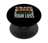 My Crib My Rules Cribbage Game Player PopSockets Adhesive PopGrip