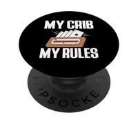 My Crib My Rules Cribbage Game Player PopSockets Adhesive PopGrip