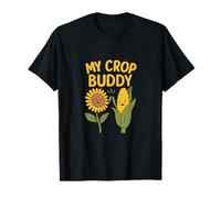 My Crop Buddy Funny Farm Life Sunflower High-Five Corn T-Shirt