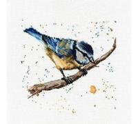 My Cross Stitch Bree Merryn - Counted Kit - Betty The Blue Tit,8"x8"