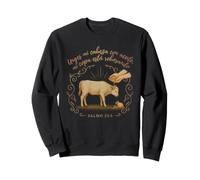 My Cup Overflows Psalm 23:5 Spanish Bible Verse Anointing Sweatshirt