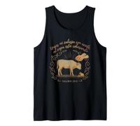 My Cup Overflows Psalm 23:5 Spanish Bible Verse Anointing Tank Top