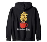 My Cup Runneth Over Psalm 23:5 Inspirational Quote Zip Hoodie
