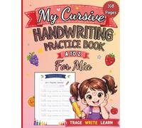 My Cursive Handwriting Practice Book for Mia: Fruits and Vegetables A to Z: Personalized Cursive Writing Workbook for Kids Ages 4-8 | Trace Letters, ... Activities (letter tracing workbook for kids)