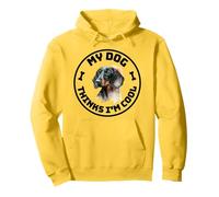My Dachshund Thinks I'm Cool Funny Dog Owner Design Pullover Hoodie