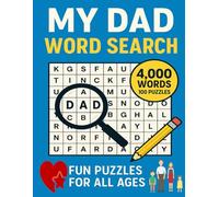 My Dad 4000 Word Search: Fun Brain Game Puzzle Book for Adults & Seniors - 100 Themed Puzzles with Solutions (Christmas Holiday Word Search)