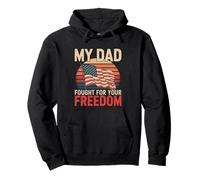 My Dad Fought For Your Freedom Proud Soldier ||- Pullover Hoodie