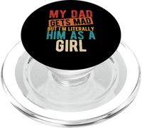 MY DAD GETS MAD BUT I'M LITERALLY HIM AS A GIRL PopSockets PopGrip for MagSafe