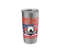 My Dad has Your Back Proud Firefighter Son Best Dad Stainless Steel Insulated Tumbler