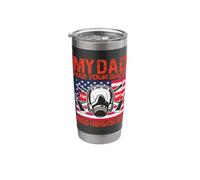 My Dad has Your Back Proud Firefighter Son Best Dad Stainless Steel Insulated Tumbler