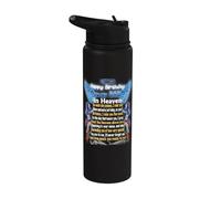 My Dad in Memories Poem, Daughters Sons Lost Daddy in Heaven Stainless Steel Insulated Water Bottle