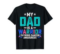 My Dad is A Warrior Thyroid Cancer Awareness T-Shirt