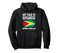 My Dad Is Guyanese Guyana Pride Flag Heritage Roots Pullover Hoodie