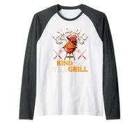 My Dad is Kind of The Grill Backyard Picnic BBQ Raglan Baseball Tee